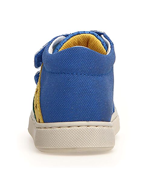 Baskets en Cuir Gazer bleues