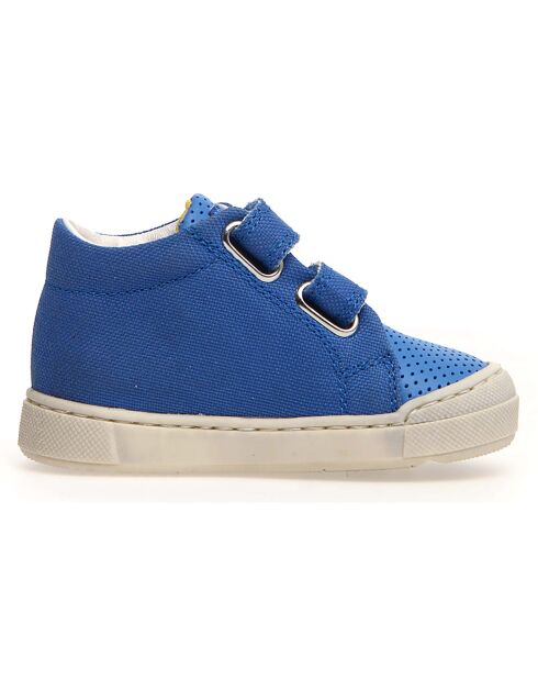 Baskets en Cuir Gazer bleues