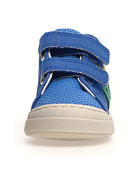 Baskets en Cuir Gazer bleues