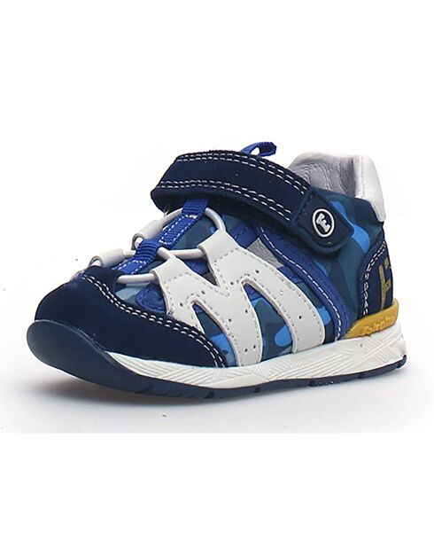 Sneakers Gotcha in pelle blu/bianca