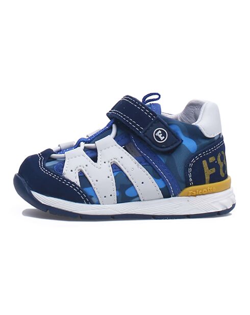Sneakers Gotcha in pelle blu/bianca