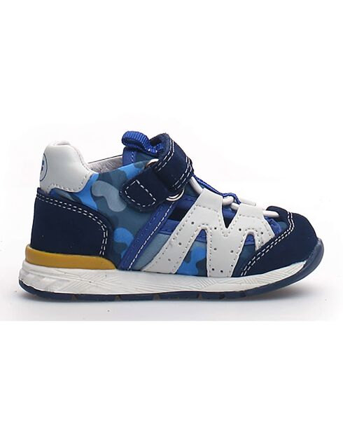 Sneakers Gotcha in pelle blu/bianca