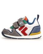 Grijs/witte Hack lederen sneakers