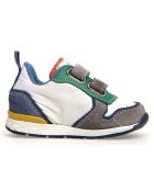 Grijs/witte Hack lederen sneakers