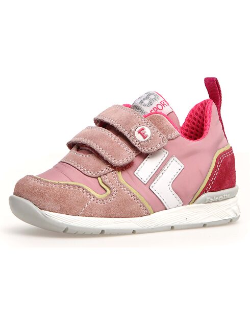 Sneakers Hack aus Leder in Rosa
