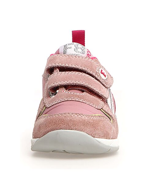 Sneakers Hack aus Leder in Rosa