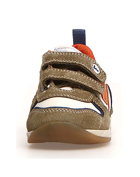 Hack Ecru leren sneakers