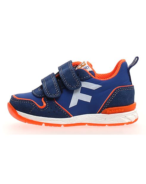Zapatillas Hack Leather azul/naranja