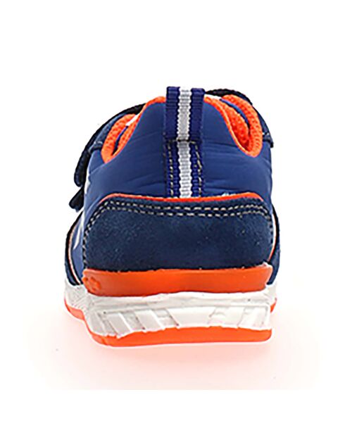 Zapatillas Hack Leather azul/naranja