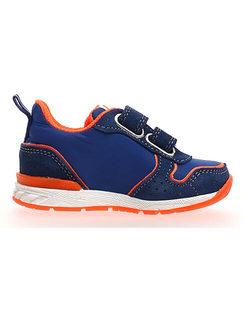 Zapatillas Hack Leather azul/naranja
