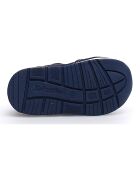 Marine/rode leren sneakers met hak