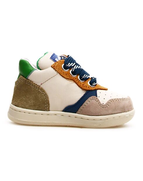 Sneakers Klip in pelle beige/ecru
