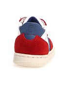 Baskets en Cuir Klip rouge/blanc