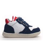 Baskets en Cuir Klip bleu/blanc