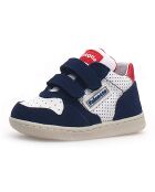 Baskets en Cuir Klip bleu/blanc