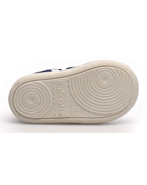 Blauw/witte leren sneakers van Klip