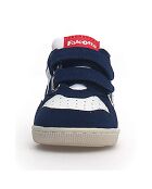 Baskets en Cuir Klip bleu/blanc