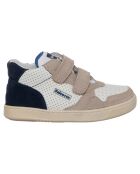 Baskets en Cuir Klip beige/blanc/marine