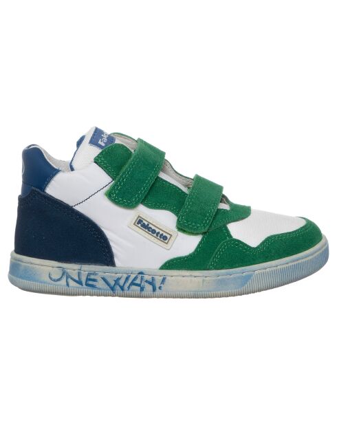 Groen/wit/blauwe Klip lederen sneakers