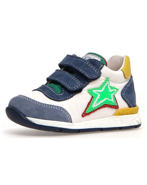 New Ferdi blau/weiße Ledersneaker