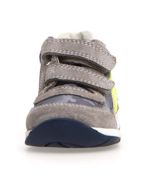 Sneakers New Ferdi aus grauem Leder