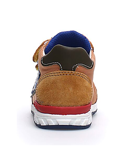 Sneakers New Ferdi aus braunem Leder