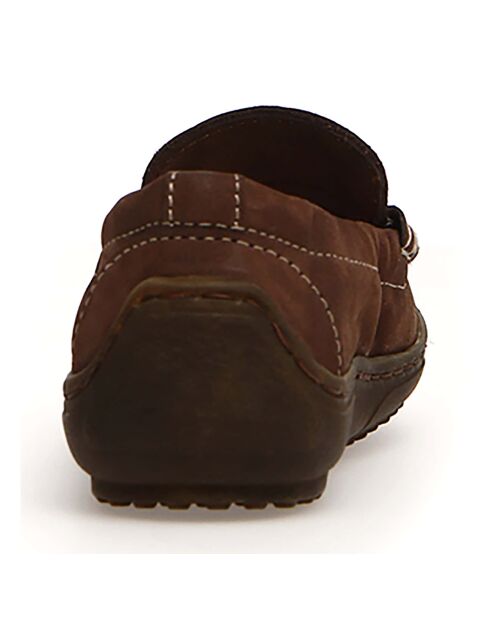 Mocassins en Cuir Polo marron