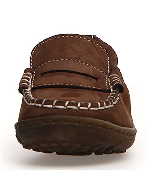 Mocassins en Cuir Polo marron