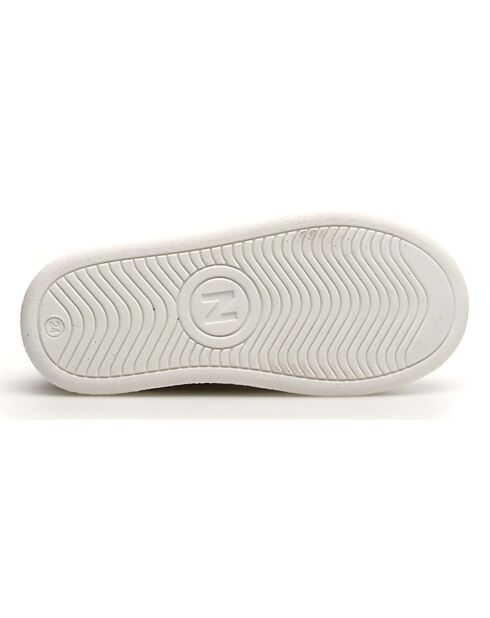 Schwarze Sneakers aus Well aus Leder