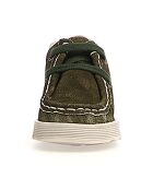 Bottillons en Cuir Yorkeries vert/écru