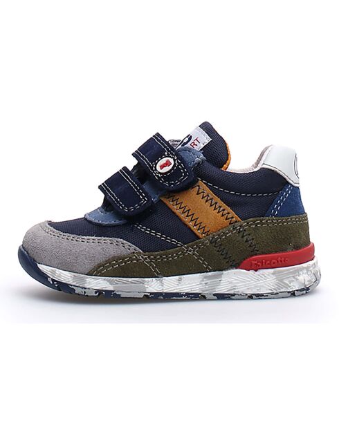 Sneakers in pelle Zak blu scuro/kaki