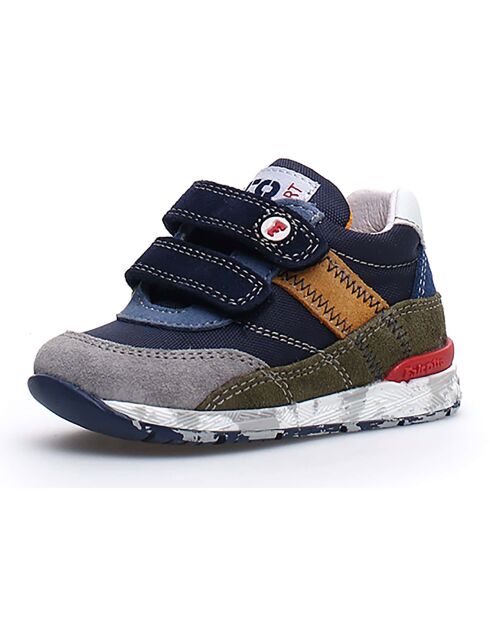 Sneakers in pelle Zak blu scuro/kaki