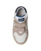 Baskets en Cuir Klip beige/blanc/marine