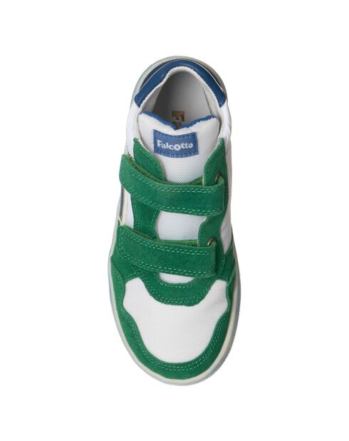 Groen/wit/blauwe Klip lederen sneakers