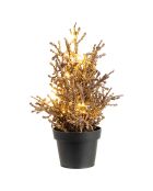 Arbre De Noel 7 Led cuivre - 13x13x22 cm