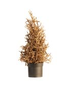 Arbre De Noel 15 Led cuivre - 13x13x33 cm