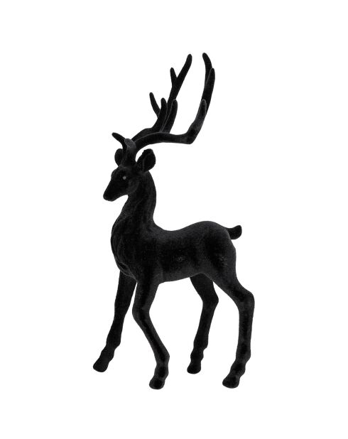 Cerf noir - 18x6x33 cm