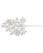 Branche Leaves Glitter blanche - 2.5x0.5x6 cm