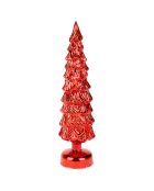 Arbre De Noel rouge - 10x10x35 cm