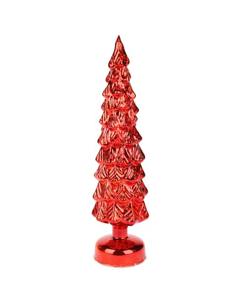 Arbre De Noel rouge - 10x10x35 cm