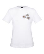 T-Shirt de plage Marguerites blanc