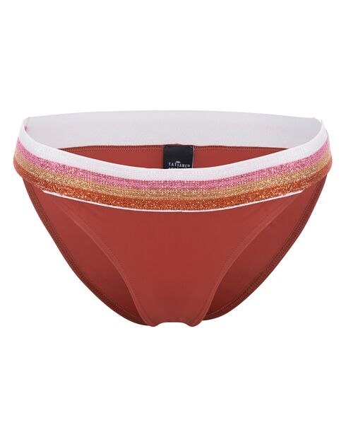 Pantalones de baño de cobre dorado