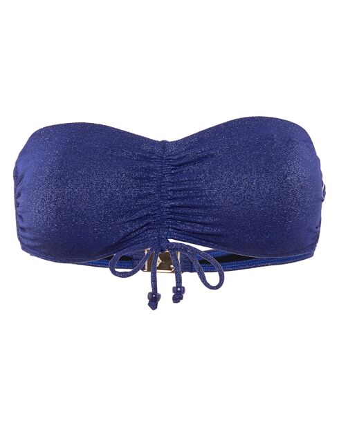 Haut de maillot de bain bandeau Étincelle bleu