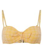 Haut de maillot de bain bandeau jaune