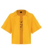 Chemise de plage éponge jaune