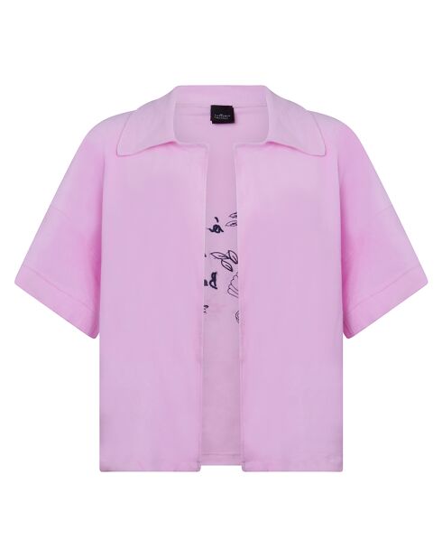 Chemise de plage éponge rose