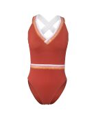 Costume da bagno intero in rame dorato