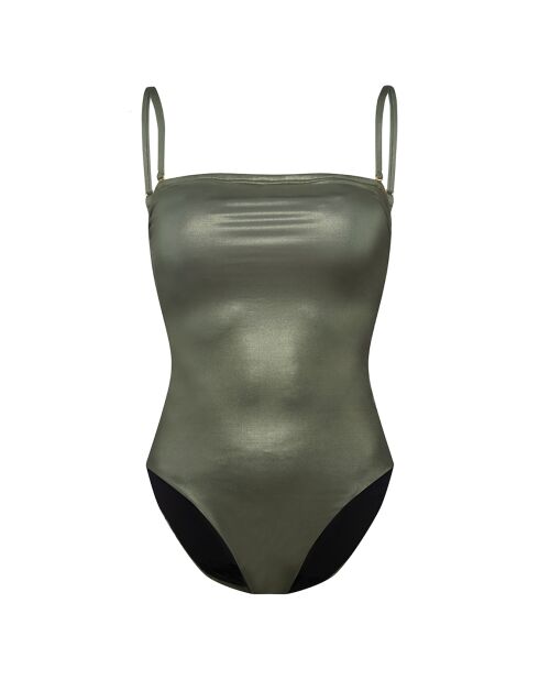 Maillot de bain 1 Pièce bandeau Coquillage vert