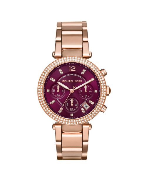 Montre Femme en Acier rose doré