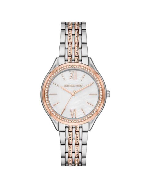 Montre Femme en Acier argenté/rose doré